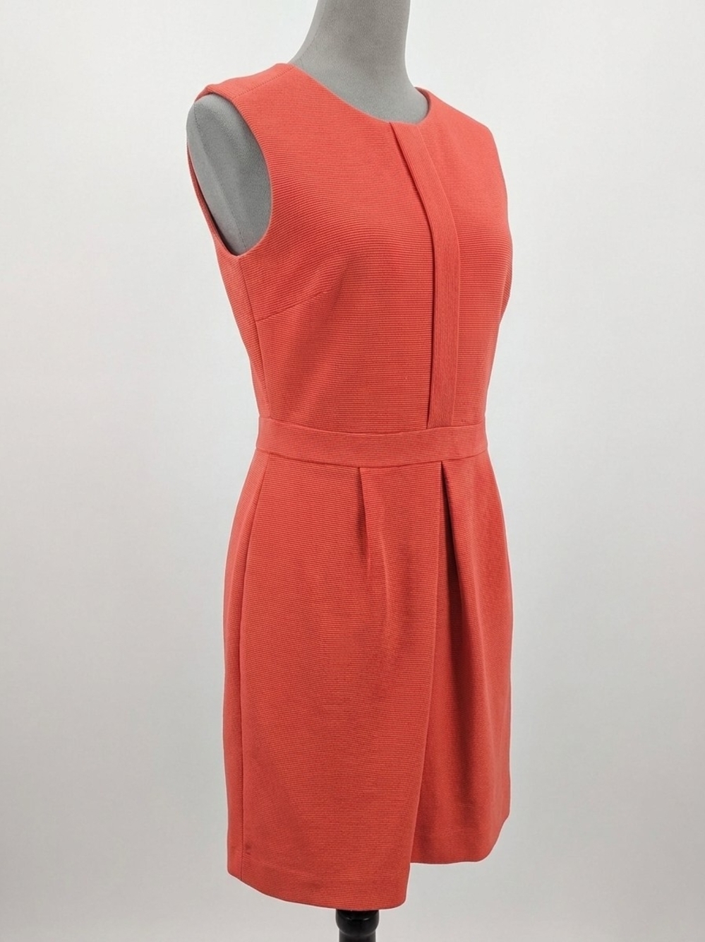 Original Penguin by Munsingwear Coral Pleated Sheath Dress Size 4